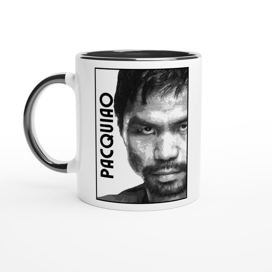 "Pacquiao" - White 11oz Ceramic Mug with Colour Inside