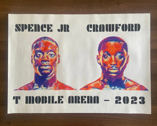 "Spence Jr. vs Crawford" - Original Pencil Sketch