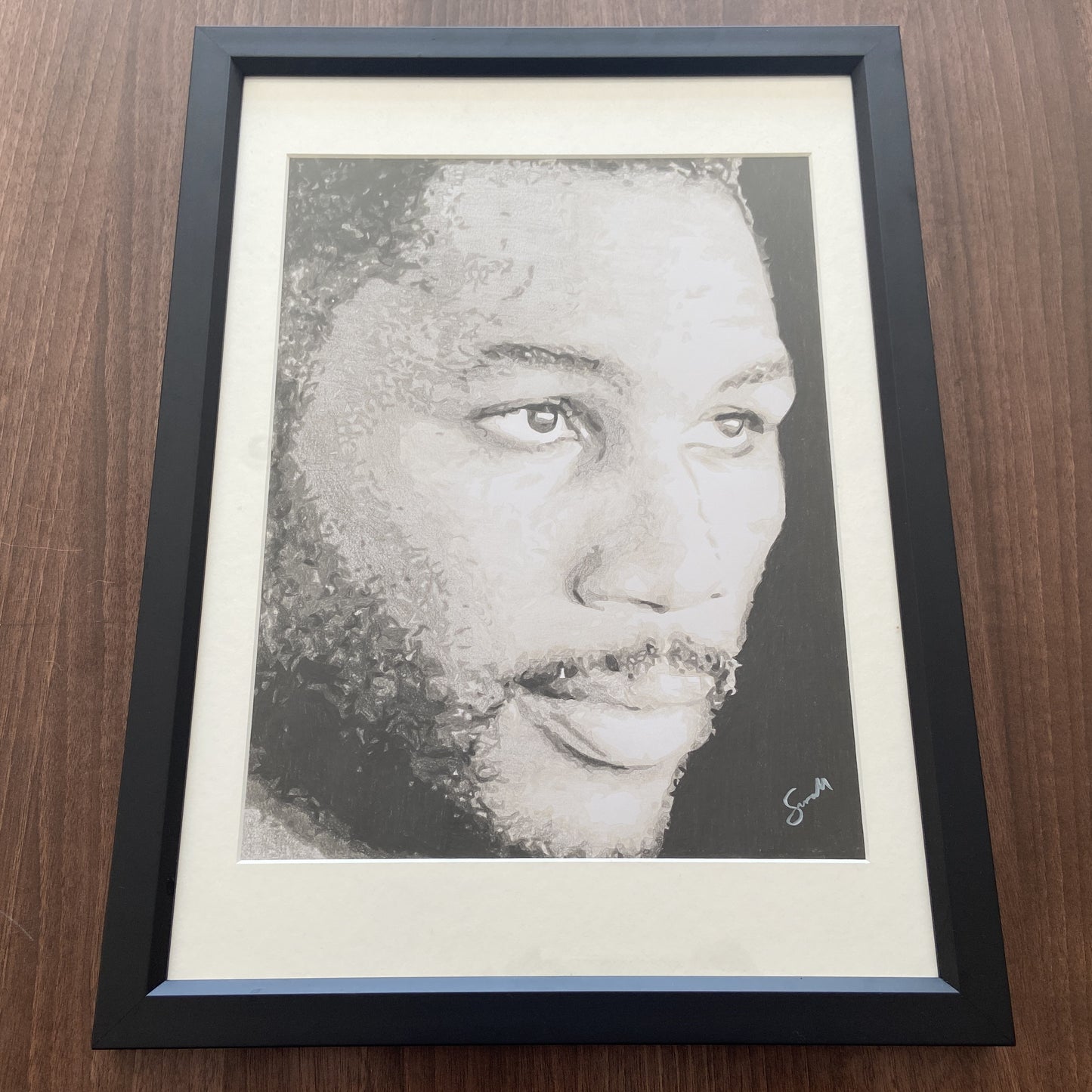 "Lennox Lewis" - Original Framed Pencil Sketch