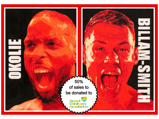 "Okolie vs Billam-Smith" - Limited Edition Large A2 Poster Print