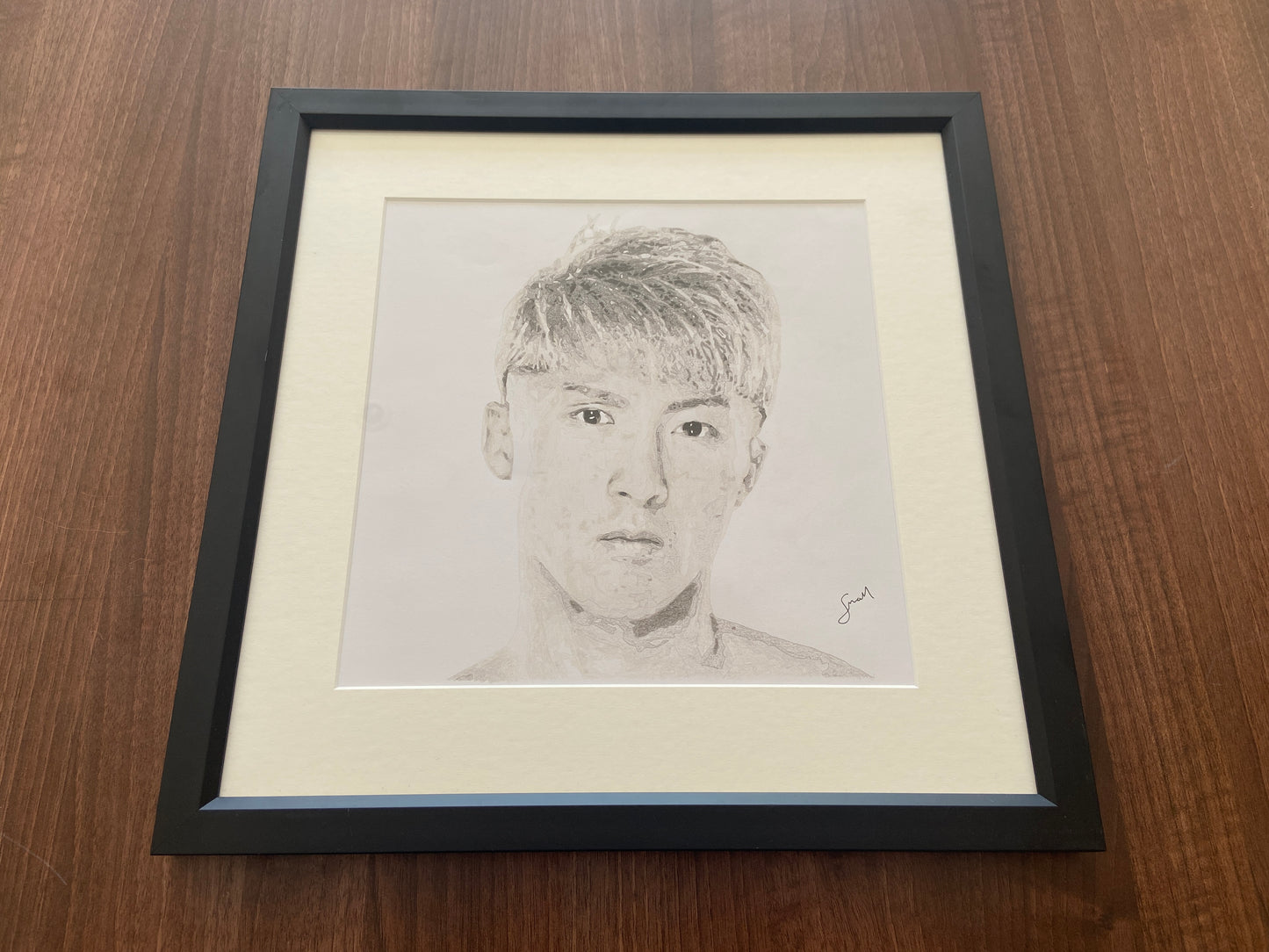 "Naoya Inoue" - Original Framed Pencil Sketch