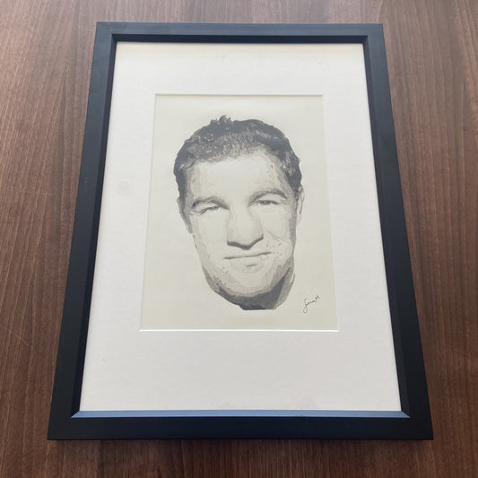 "Rocky Marciano" - Original Framed Pencil Sketch